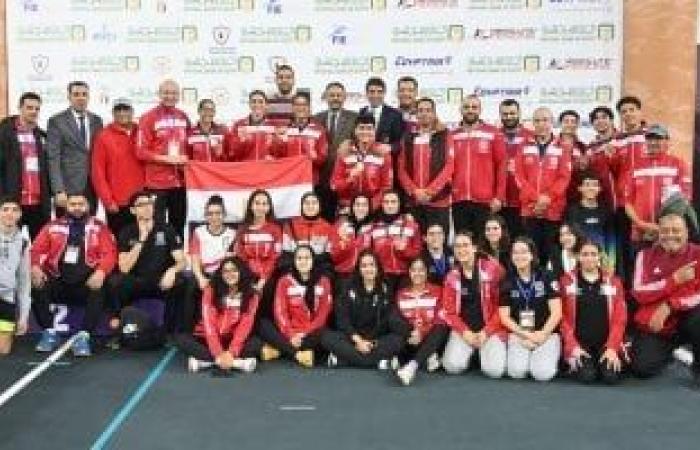 بالبلدي: أبطال مصر للسلاح يحققون المركز الأول فى بطولة أفريقيا بالقاهرة بـ16 ميدالية