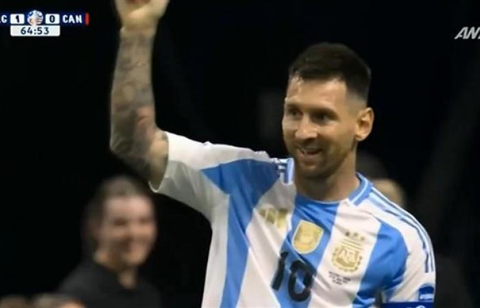 بالبلدي : ميسي يتلاعب بالحارس ويهدر فرصه لا تصدق امام كندا في كوبا امريكا