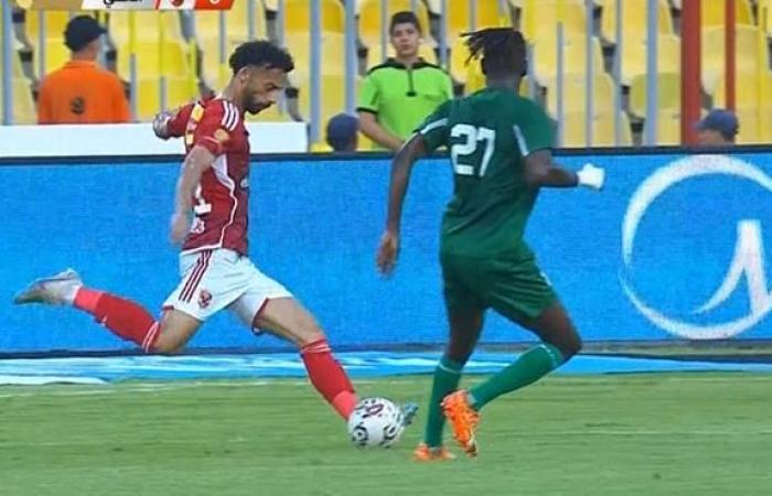 بالبلدي : تسديدة احمد عبد القادر الخطيره علي مرمي الاتحاد السكندري بالدوري المصري